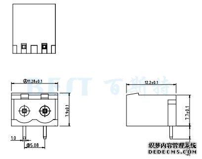 接線端子F855-508-GN 90°